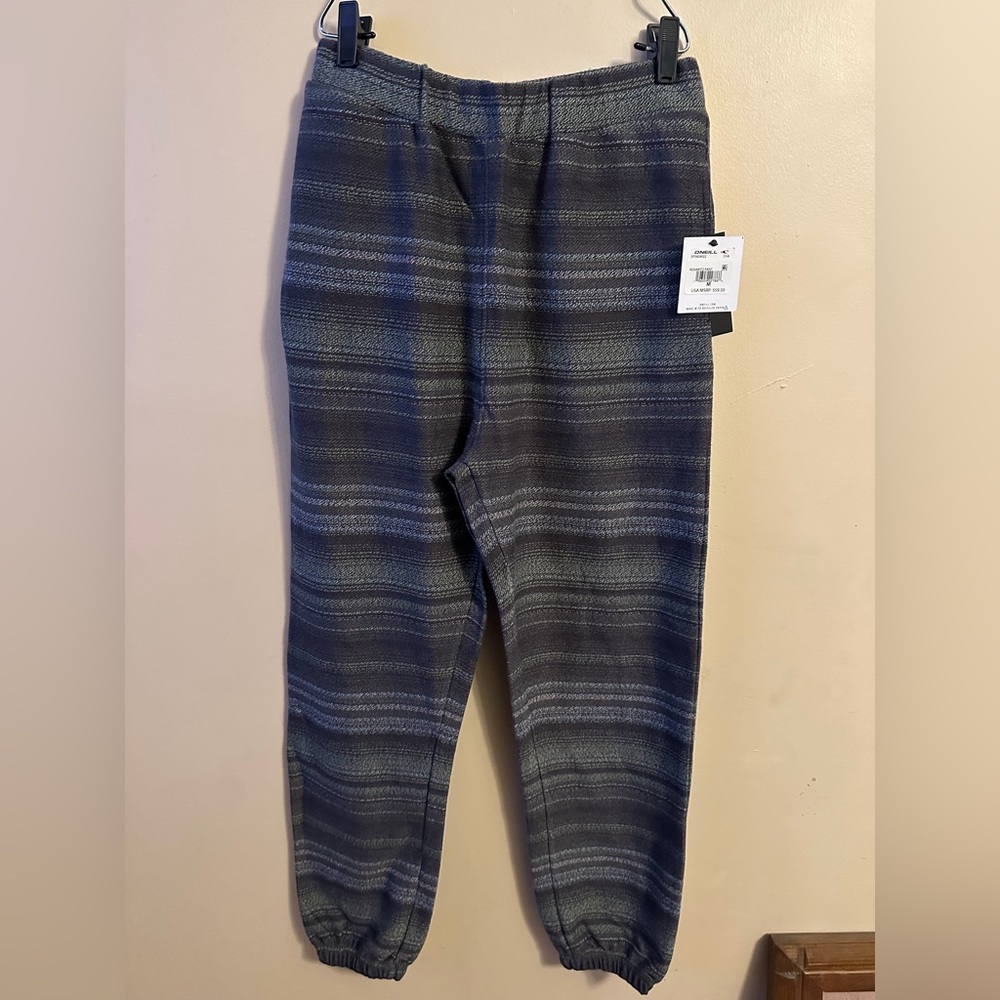 O'Neill Blue and Gray Striped joggers
